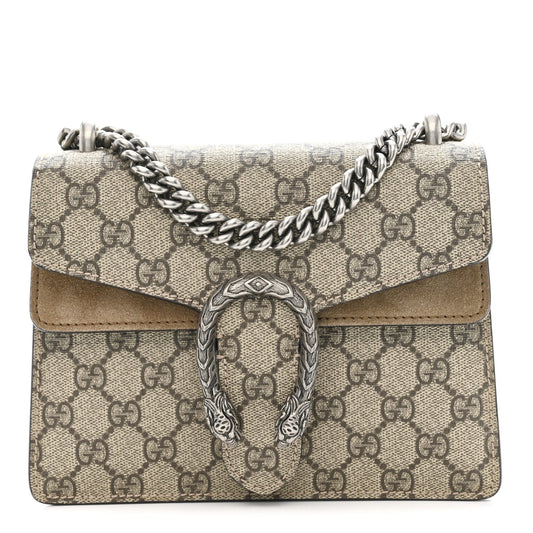 GG Supreme Monogram Mini Dionysus Shoulder Bag Taupe