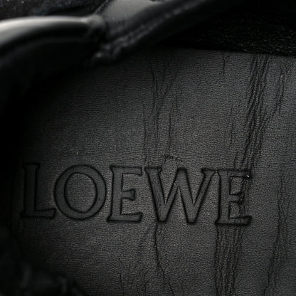 Nylon Suede Ballet Runner Sneakers 39 Black