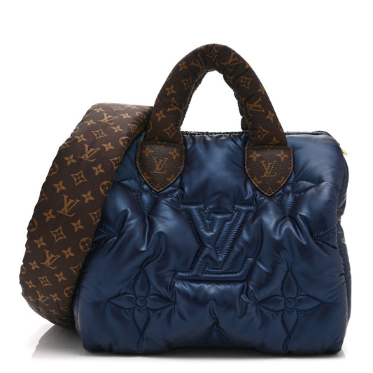 Econyl Mini Monogram Pillow Speedy Bandouliere 25 Navy
