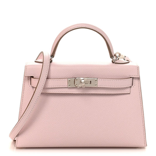 Epsom Mini Kelly Sellier 20 Mauve Pale
