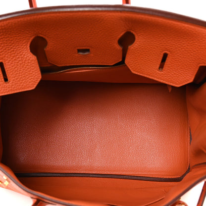 Togo Birkin 35 Orange