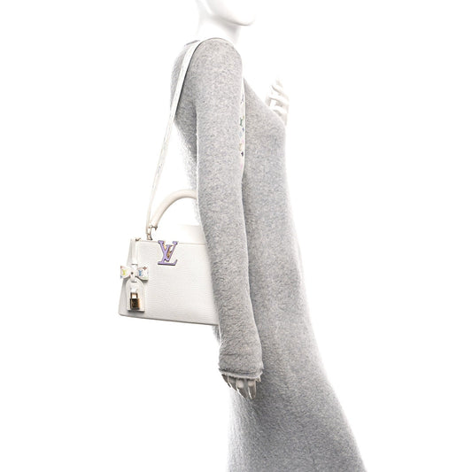 LV X TM Taurillon BB Capucines Blanc