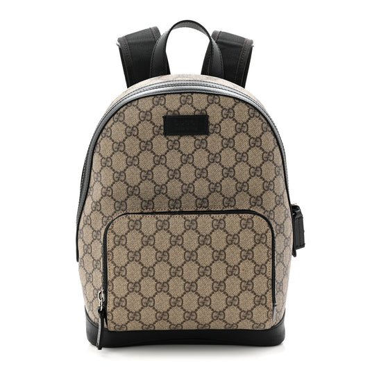 GG Supreme Monogram Small Eden Day Backpack Black