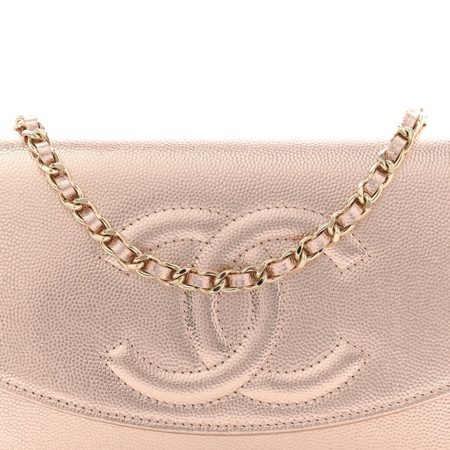 Metallic Caviar Timeless CC Wallet On Chain WOC Copper
