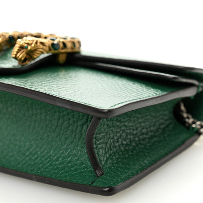 Dollar Calfskin Crystal Super Mini Dionysus Shoulder Bag Emerald