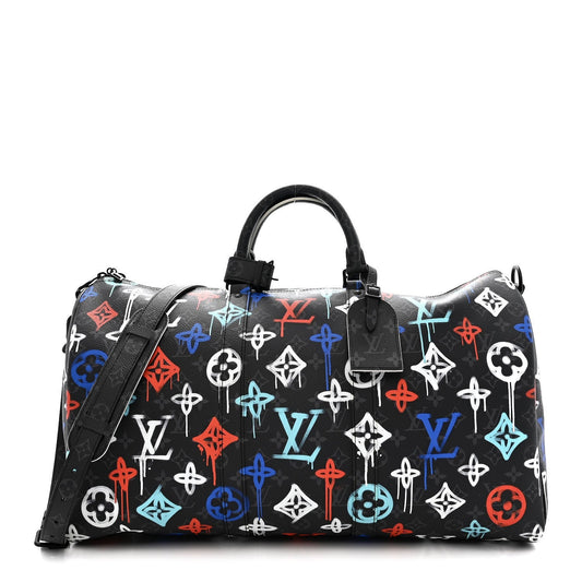 Monogram Eclipse LV Graffiti Keepall Bandouliere 50 Multicolor
