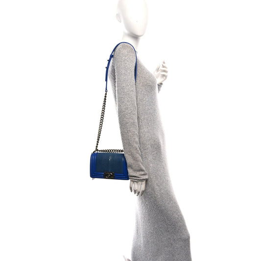 Galuchat Stingray Small Boy Flap Blue