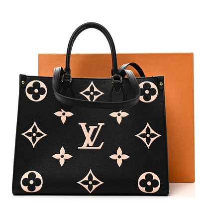 Empreinte Monogram Giant Onthego MM Black Beige
