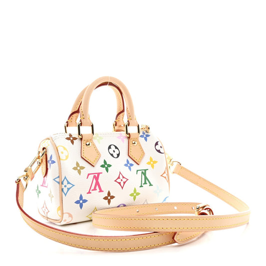 LV X TM Monogram Multicolor Nano Speedy White
