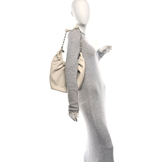 Buttery Nappa Lambskin Small Squeeze Bag Sea Salt