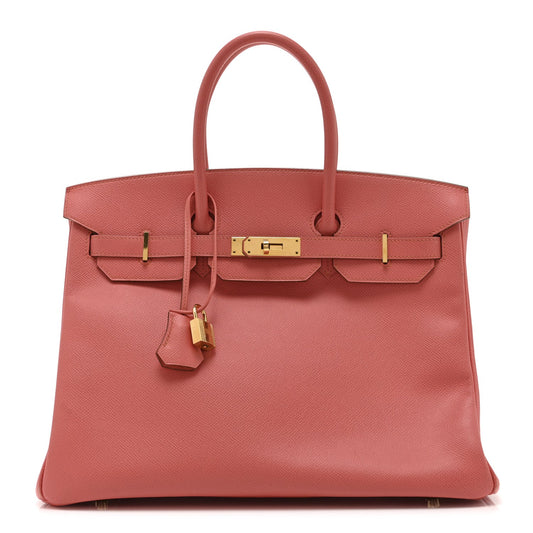Epsom Birkin 35 Flamingo