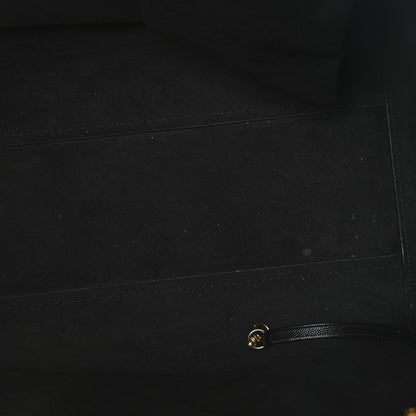 Caviar Medium Studded Deauville Tote Black