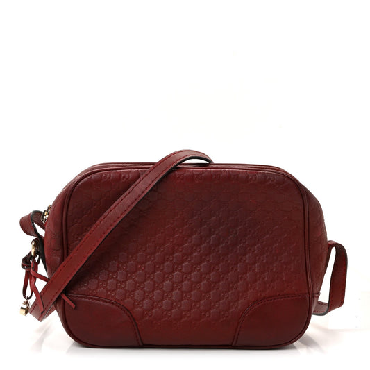 Microguccissima Mini Bree Messenger Bag Red