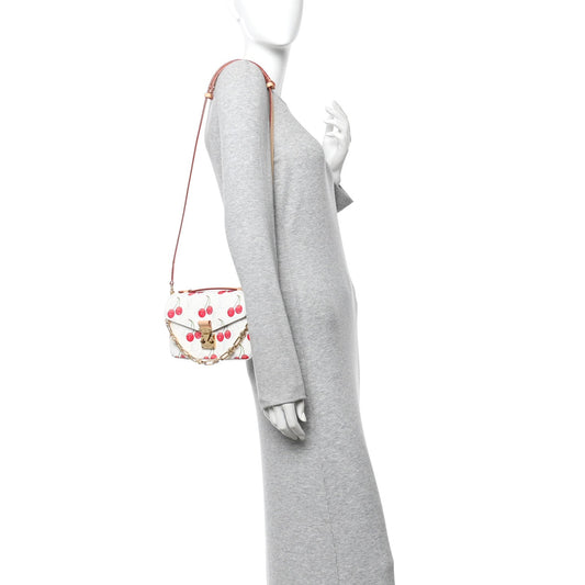 LV X TM Monogram Cerises Pochette Metis East West White