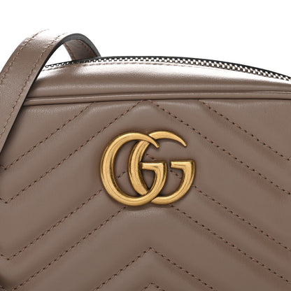 Calfskin Matelasse Mini GG Marmont Chain Shoulder Bag Porcelain Rose