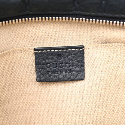 Pebbled Calfskin Small Soho Disco Bag Blue