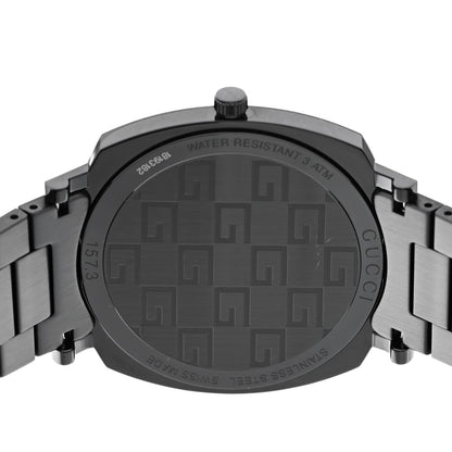 PVD Stainless Steel 38mm Grip Quartz Watch Black