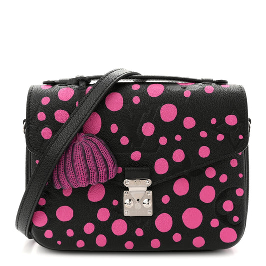 LV x YK Empreinte Monogram Giant Pochette Metis Black Fuchsia