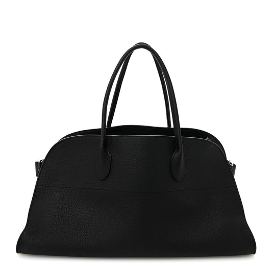 Matte Grained Calfskin EW Margaux Black