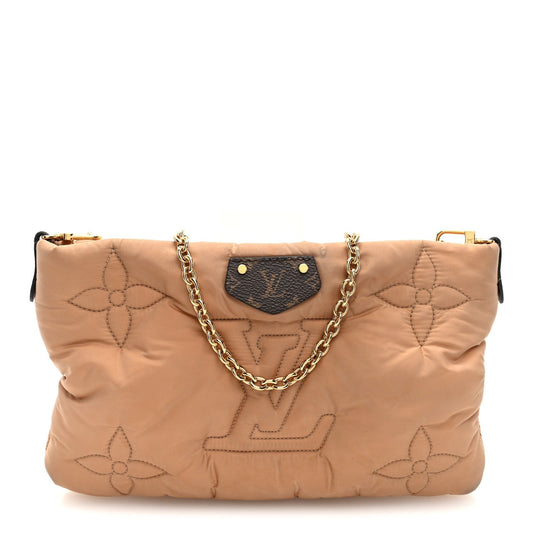 Econyl Monogram Pillow Maxi Multi Pochette Accessories Mini Pochette Beige