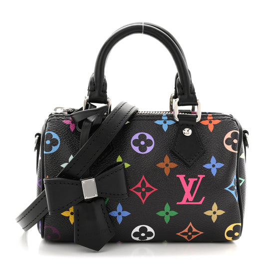 LV X TM Monogram Multicolor Nano Speedy Black
